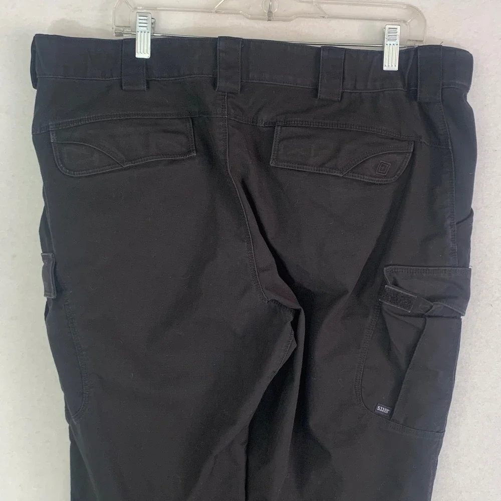 5.11 Tactical Cargo Stryke Pants Mens 40x33 Black Ripstop Outdoors Workwear